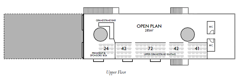 centenary clubhouse upper floorplan